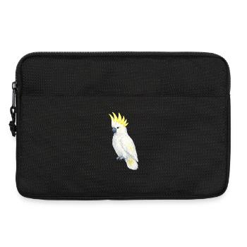 Cacatoès blanc Peigne jaune - Sacoche pour ordinateur portable 13 pouces - noir - Devant