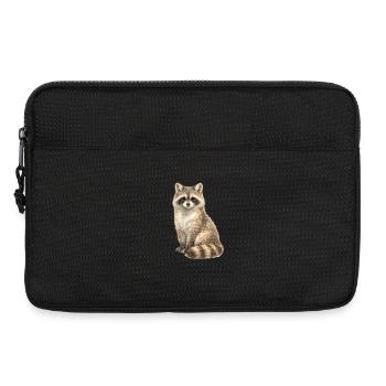 Raccoon in the dream forest - Laptop bag 13" - black - Front