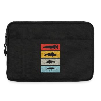 Angler Vintage - Laptop bag 13" - black - Front