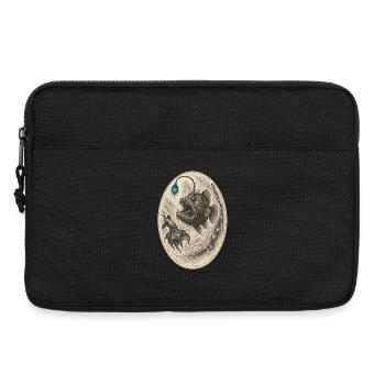 Monstre des profondeurs marines – illustration - Sacoche pour ordinateur portable 13 pouces - noir - Devant