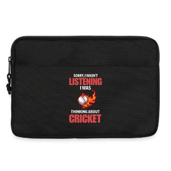Cadeau drôle pour les amateurs de cricket au joueur-entraîneur Papa - Sacoche pour ordinateur portable 13 pouces - noir - Devant