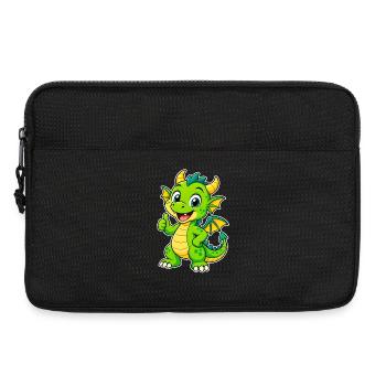 L’ami Dragon Vert - Sacoche pour ordinateur portable 13 pouces - noir - Devant