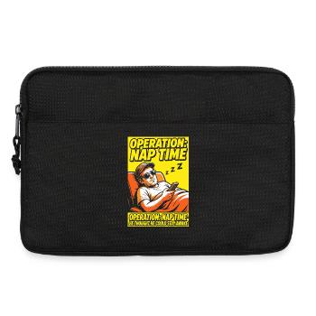 Operation Naptime – Lustiger Schlaf-Fan - Laptoptasche 13" - Schwarz - Vorne