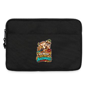 Ich Messe Das Mit Augenmaß Hamster Handwerker - Laptoptasche 13" - Schwarz - Vorne