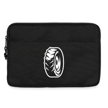 Reifen Silhouette - Laptoptasche 13" - Schwarz - Vorne