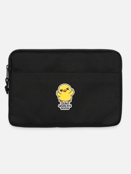 Enten Attitüde: Null Quacks Gegeben - Laptoptasche 13" - Schwarz