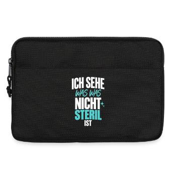 ZFA Hygieneblick ICH SEHE WAS WAS NICHT STERIL IST - Laptoptasche 13" - Schwarz - Vorne
