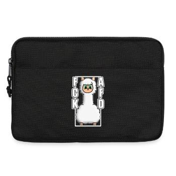 ACK AFD ALPAKA Antifa GEGEN NAZIS Protest links - Laptoptasche 13" - Schwarz - Vorne