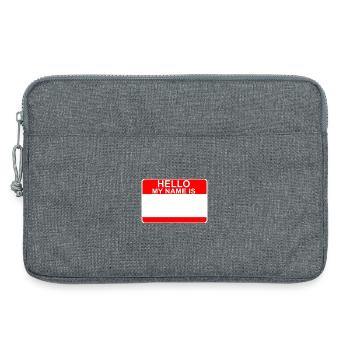 My Name Is - Sacoche pour ordinateur portable 13 pouces - gris chiné - Devant