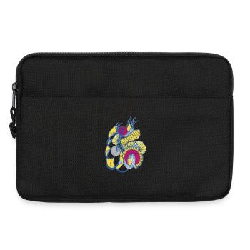 Spirale colorée de fleurs - Sacoche pour ordinateur portable 13 pouces - noir - Devant