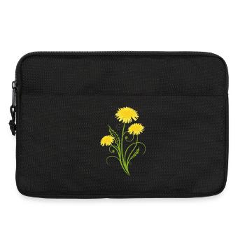 Realistic dandelion, Löwenzahn, Pusteblume - Laptoptasche 13" - Schwarz - Vorne