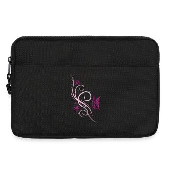Flowers Cherry Blossom Butterfly - Laptop bag 13" - black - Front