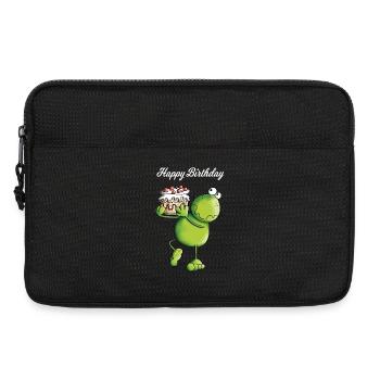 Grenouille d'anniversaire - Sacoche pour ordinateur portable 13 pouces - noir - Devant