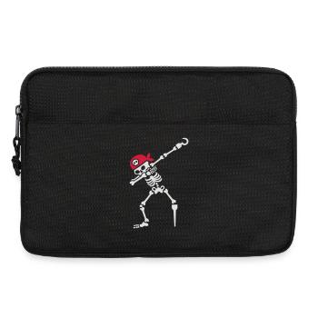 Dab / dabbing skeleton pirate - Sacoche pour ordinateur portable 13 pouces - noir - Devant