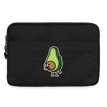 Funny avocado butt scratching ass gift idea - Laptop bag 13" - black - Front