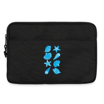 Muscheln und Seesterne - Laptoptasche 13" - Schwarz - Vorne