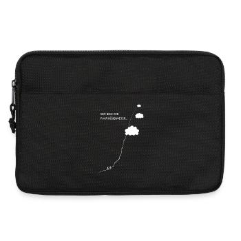 Bergsteigen, Bergwandern, Höhenmeter Berge wandern - Laptoptasche 13" - Schwarz - Vorne