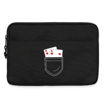 Poker - Sacoche pour ordinateur portable 13 pouces - noir - Devant