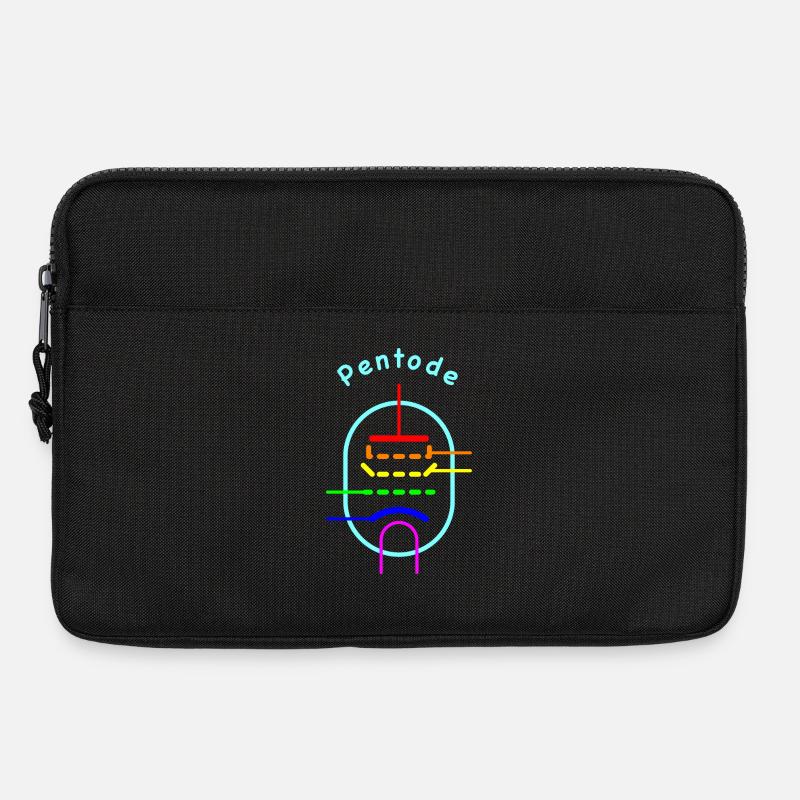 Rainbow Pentode - Vacuum Tube Symbol - Laptop bag 13" - black
