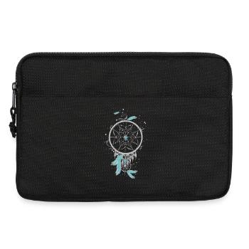 Ethno filigrane attrape-rêves en argent couleurs - Sacoche pour ordinateur portable 13 pouces - noir - Devant