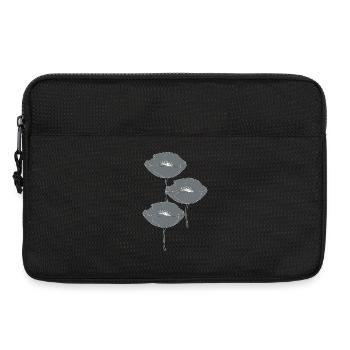 coquelicots gris - Sacoche pour ordinateur portable 13 pouces - noir - Devant