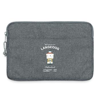 Langeoog Island, Water Tower, Landmark - Laptop bag 13" - heather grey - Front