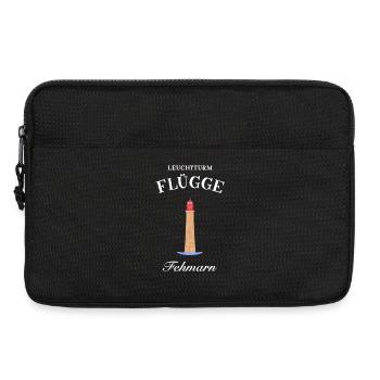 Leuchtturm Flügge auf Fehmarn, Deutsche Ostsee - Laptoptasche 13" - Schwarz - Vorne