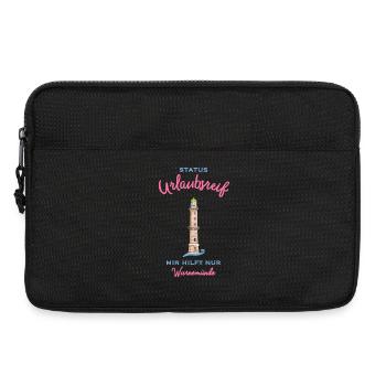 Kultiger alter Leuchtturm Warnemünde , Urlaubsreif - Laptoptasche 13" - Schwarz - Vorne