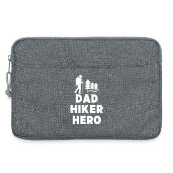 Hikers Statement Hiking Nature lovers Climbing - Laptop bag 13" - heather grey - Front