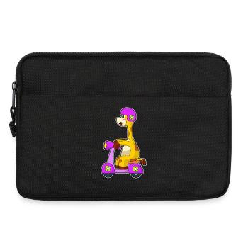 Giraffe Motorroller - Laptoptasche 13" - Schwarz - Vorne