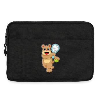 Raquette de tennis Bear Tennis - Sacoche pour ordinateur portable 13 pouces - noir - Devant