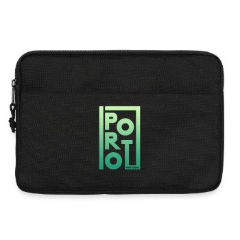 Porto Portugal Gradient Frame - Laptop bag 13" - black - Front