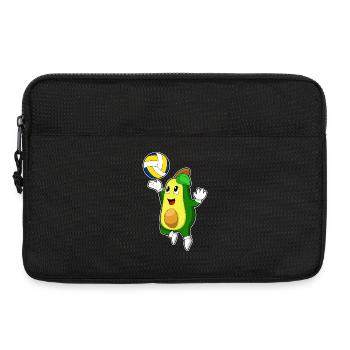 Avocado Volleyball Player Volleyball - Laptop bag 13" - black - Front