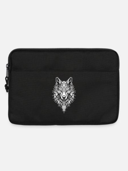 Wolf Wild Animal Forest Nature Hiking Wilderness - Laptop bag 13" - black