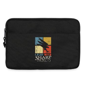 Fauconnerie - Sacoche pour ordinateur portable 13 pouces - noir - Devant