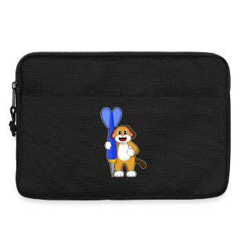 Hund Dart Dartpfeil - Laptoptasche 13" - Schwarz - Vorne