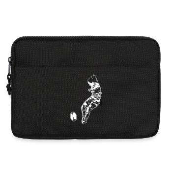 Rugby Player Girls - Laptop bag 13" - black - Front