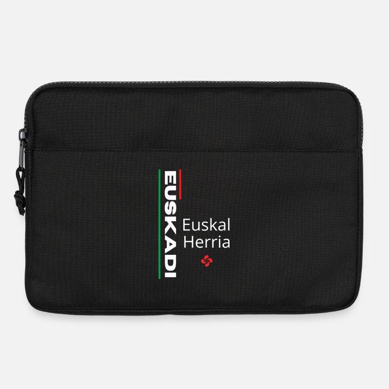 Vibrant Euskal Herria pattern design - Laptop bag 13" - black