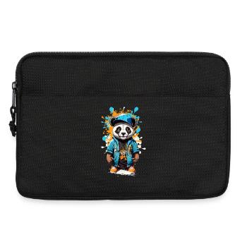 Panda Bear - Laptop bag 13" - black - Front