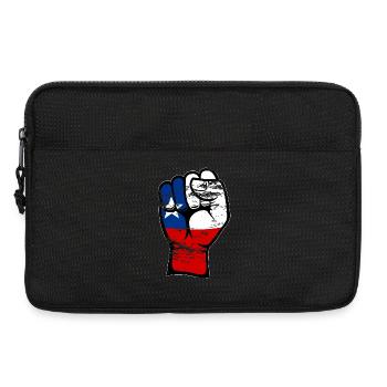 Chile Flagge Faust Hand Symbol used - Laptoptasche 13" - Schwarz - Vorne