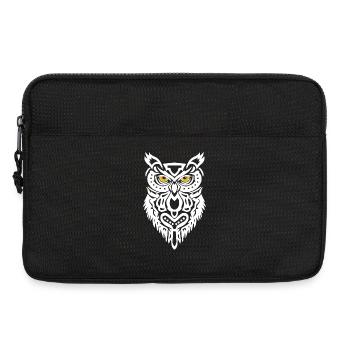 The White Owl's Gaze - Laptop bag 13" - black - Front