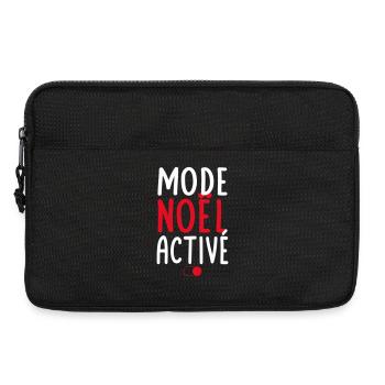 Mode Noël activé - Idée cadeau - Sacoche pour ordinateur portable 13 pouces - noir - Devant