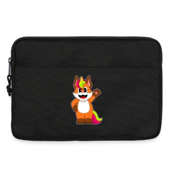 Licorne renard - Sacoche pour ordinateur portable 13 pouces - noir - Devant