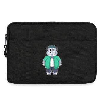 Nilpferd Halloween - Laptoptasche 13" - Schwarz - Vorne
