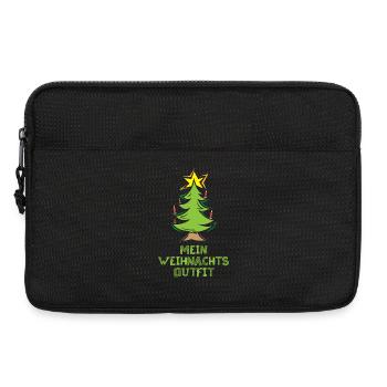 weihnachtsoutfit xmas shirt Symbol Tannenbaum icon - Laptoptasche 13" - Schwarz - Vorne