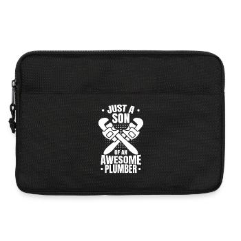 Garçon plombier - Sacoche pour ordinateur portable 13 pouces - noir - Devant