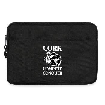 Cork Compete Conquer, Cork Ireland - Laptop bag 13" - black - Front