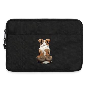 Australischer Schäferhund - Laptoptasche 13" - Schwarz - Vorne