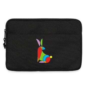 Lustiger Hase - Laptoptasche 13" - Schwarz - Vorne