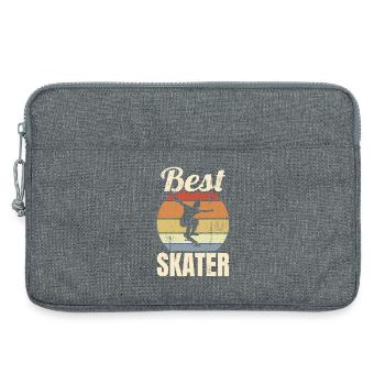 Bester Skater Vintage Look - Laptoptasche 13" - Grau meliert - Vorne